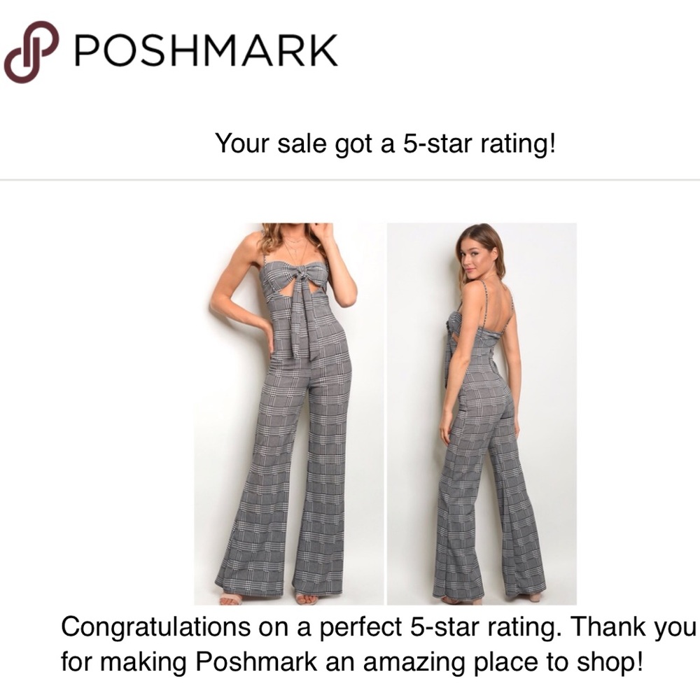 ☀️LAST2️⃣//CHECKED JUMPSUIT SET - Picture 4 of 11